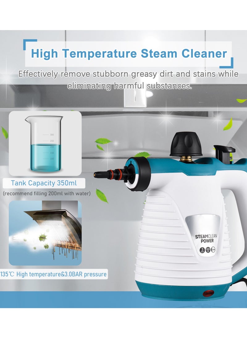 Handheld Steam Cleaner, Steamer for Cleaning, Multipurpose Portable Steam Cleaners for Home Use with Safety Lock and 9 Accessory Kit to Remove Grime, Grease, and More, Save Time and Effort - pzsku/ZA525F7D956DA857E6C75Z/45/_/1740825380/91e99aff-6676-4fb7-898e-cc26d9d9b254