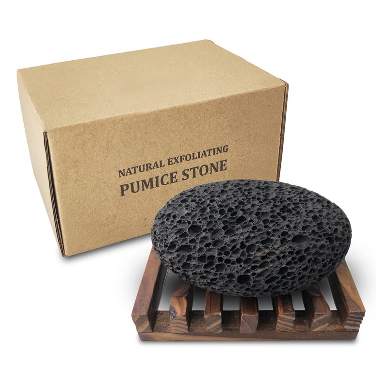 DICOBEE Pumice Stone for Foot, Natural Earth Lava Shower Pumice Stone Black, Exfoliating Rock for Feet, Pedicure Rocks, Stone for Skin Scrubber, Pedicure Exfoliator Tools Scrubber Health Foot Care - Image 1