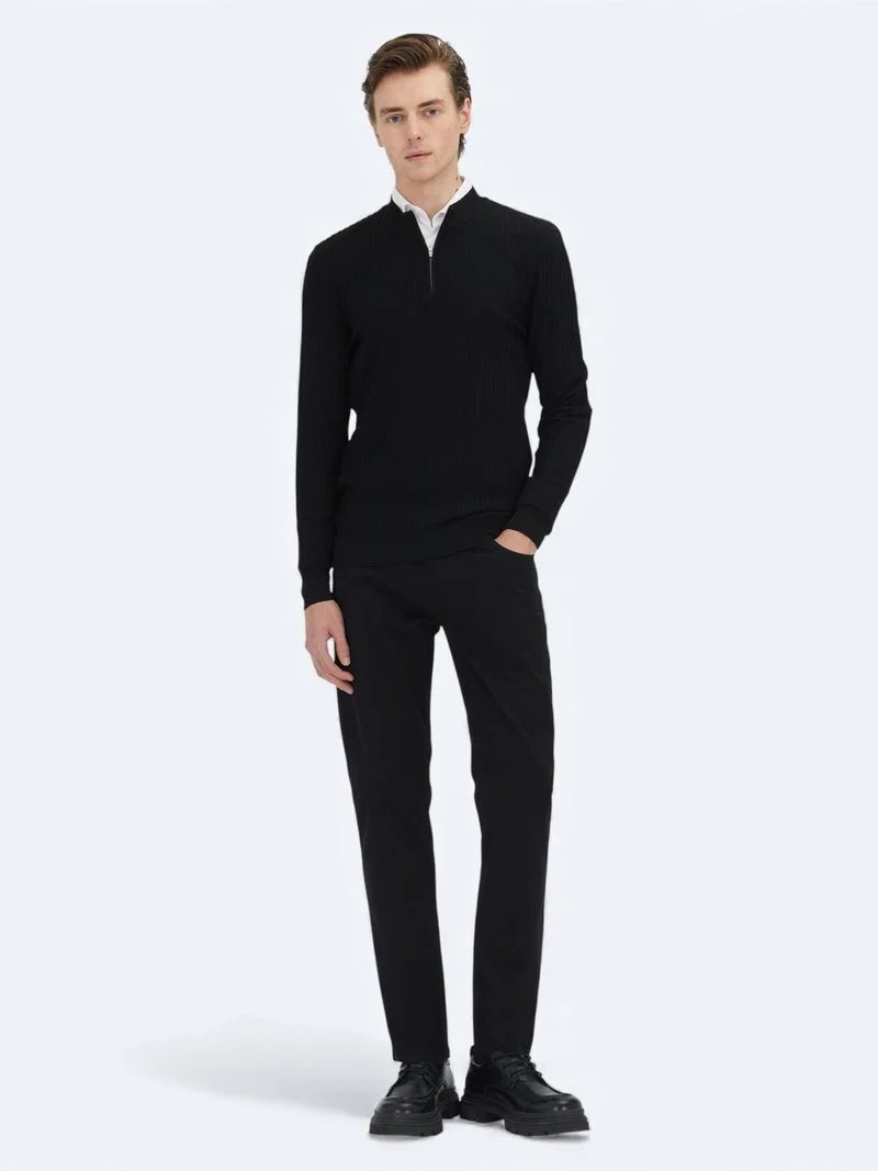 Kip Black Knitwear Sweatshirt