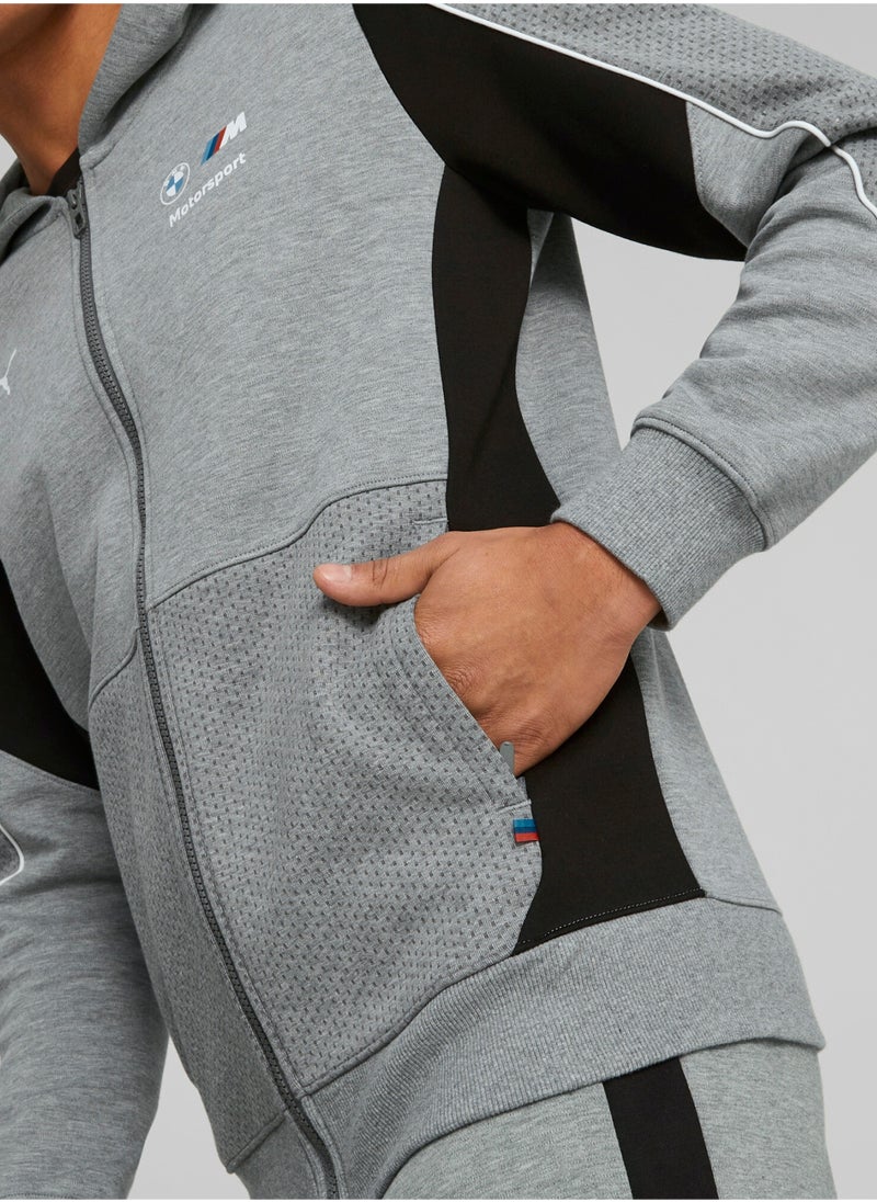 PUMA - BMW M Motorsport Mens Hooded Sweat Jacket - Image 1