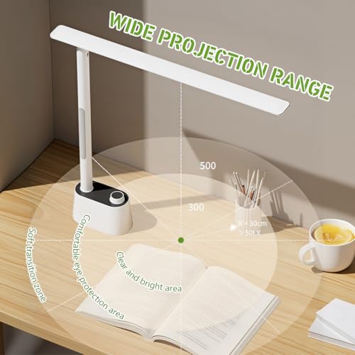 ELEPHANTBOAT® Table Lamp for Study Room 3-Color LED Eye Friendly Study Table Lamp with Side Night Light USB Rechargeable LED Light 2400mAh Battery Desk Lamps - Image 5