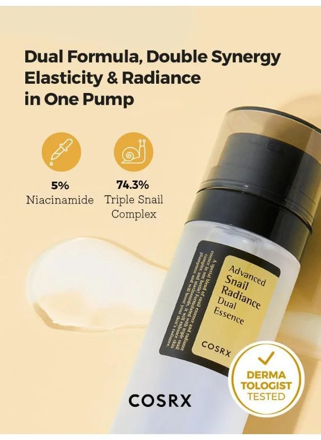 كوسركس Advanced Snail Radiance Dual Essence