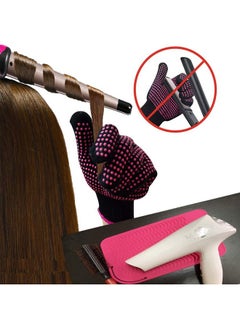 Heat Resistant Glove With Heat Resistant Mat For Curling Iron Hair Straightener Flat Irons Silicone Bump Glove 9” X 6.5” Food Grade Silicone Mat Pink - pzsku/ZA526341B6420495C9C2BZ/45/_/1719064974/afb0d2f5-f3c5-472d-bbad-e2cf7e466a7e