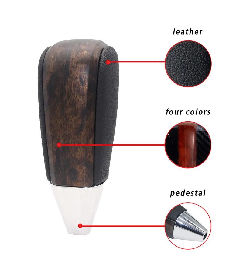 AT Automatic Gear Shift Knob For Land Cruiser 200 FJ20 2008 2009 2010 2011 2012 2013 2014 2015 2016 2017 Interior Replacement Black - Image 3