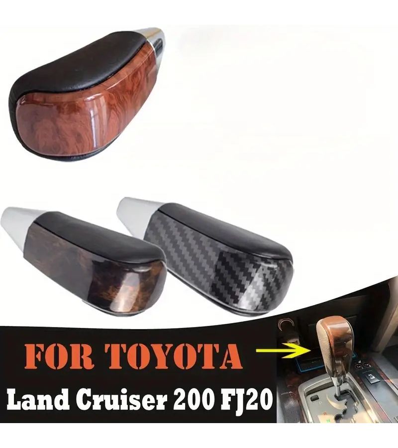 AT Automatic Gear Shift Knob For Land Cruiser 200 FJ20 2008 2009 2010 2011 2012 2013 2014 2015 2016 2017 Interior Replacement Black - Image 5