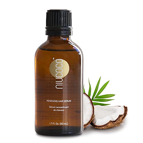 NIUCOCO Renewing Coconut Oil Hair Serum, Nourishing Hair Oil for Split Ends, Color and Heat Damage, 1.7 fl oz, 50 ml - Image 1