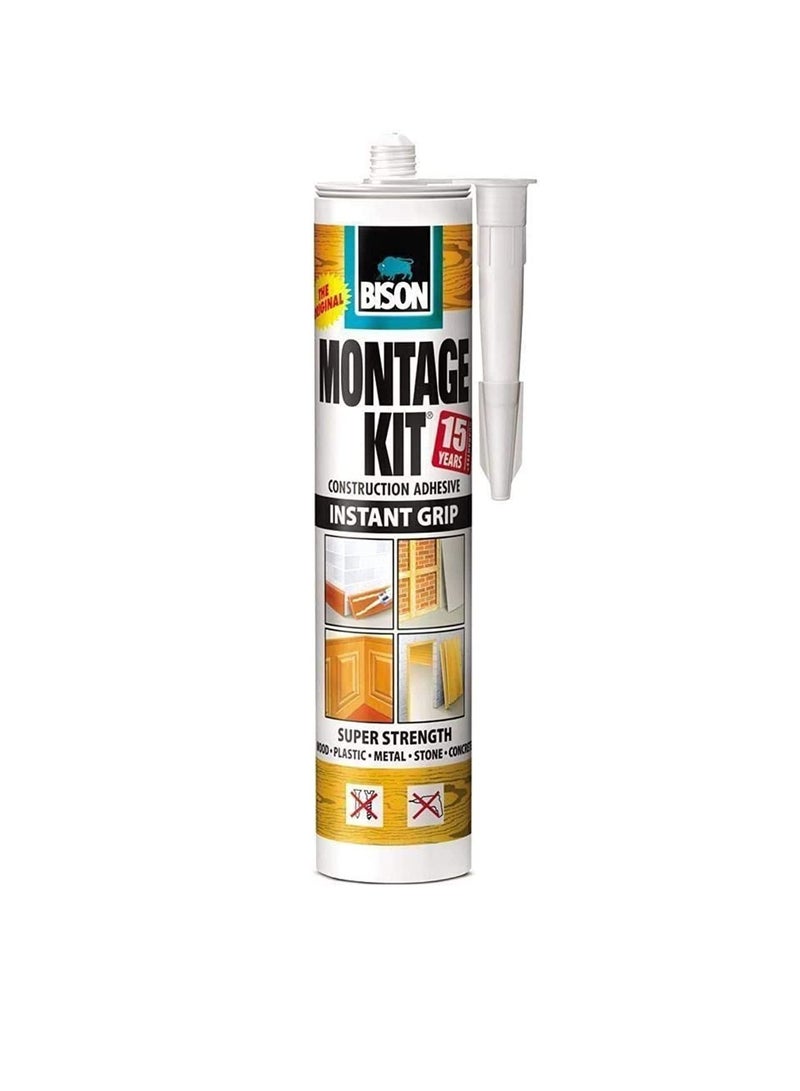 BISON KIT Bison Montage Kit Super Strength Construction Glue 350g - Image 3
