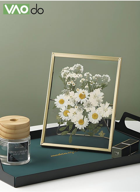 Metal Photo Frame Desktop Decoration Postcard Display Stand 22.5X17.5X8CM