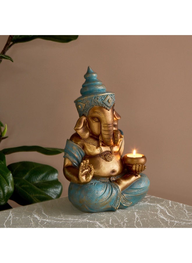 Home Box Sym Sitting Ganesha Accent - 20.5x14.5x31.5 cm - Image 1