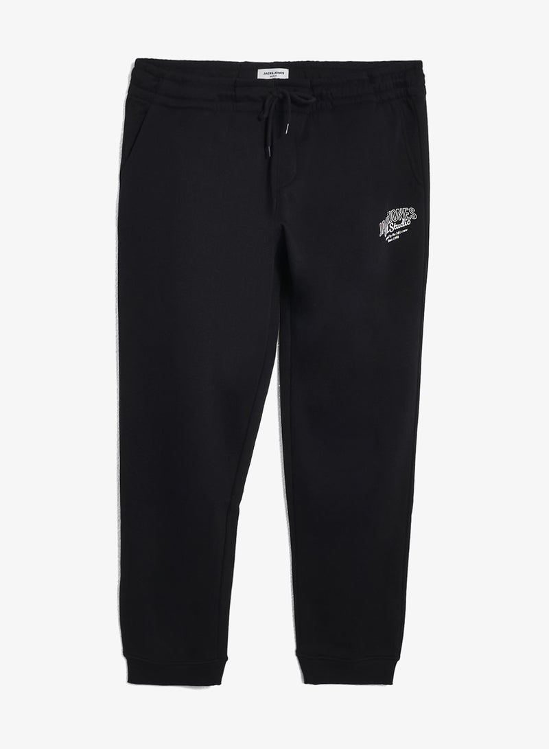 JACK & JONES Plus Size Logo Drawstring Loose Fit Sweatpants - Image 1