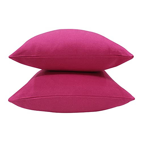 AIRWILL Cotton Plain Pink Themed Cushion Covers for Cushions & Pillows (Pink, Pack of 5) - Image 3