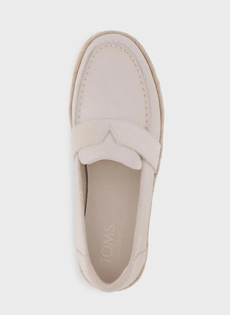 تومس Toms Womens 10023064 Espadrille Loafer Shoes, Grey