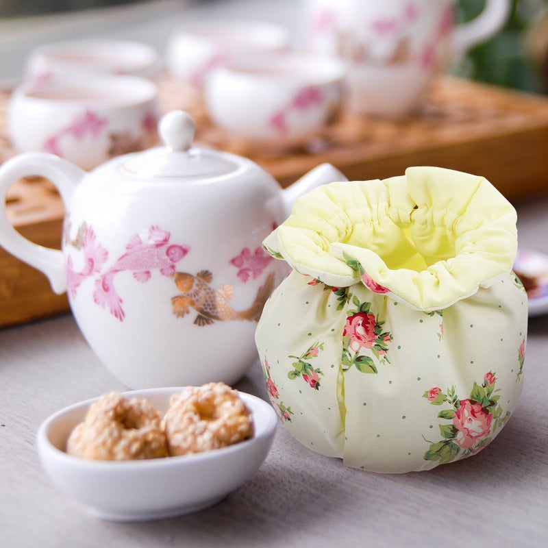 Tea Cozy Flower Pattern Tea Cozy Decorative Teapots Cover - Image 2
