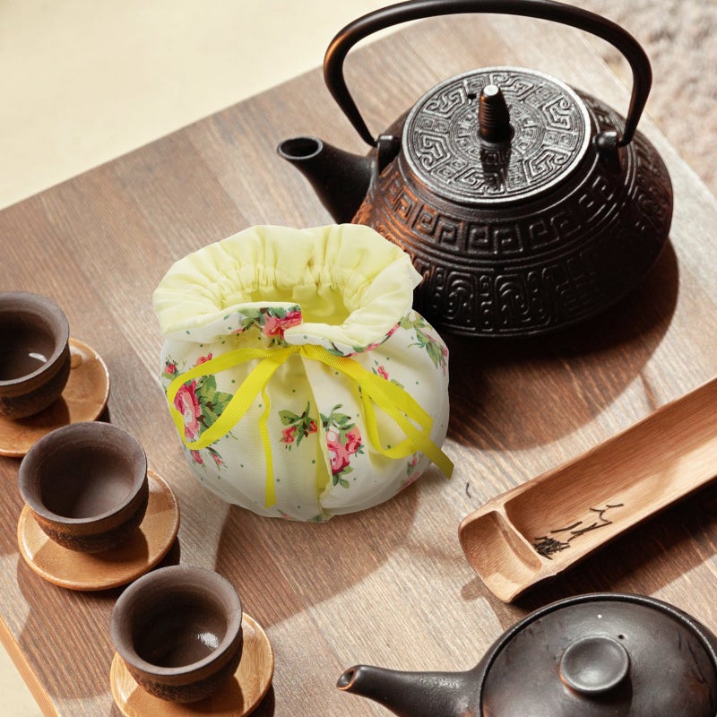 Tea Cozy Flower Pattern Tea Cozy Decorative Teapots Cover - Image 5
