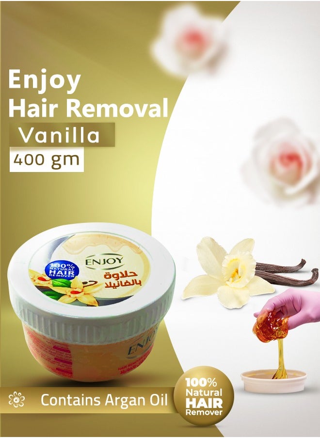 ENJOY "Enjoy Hair Remover with Vanilla – Effective & Gentle Hair Removal, 400ml"  - Image 3