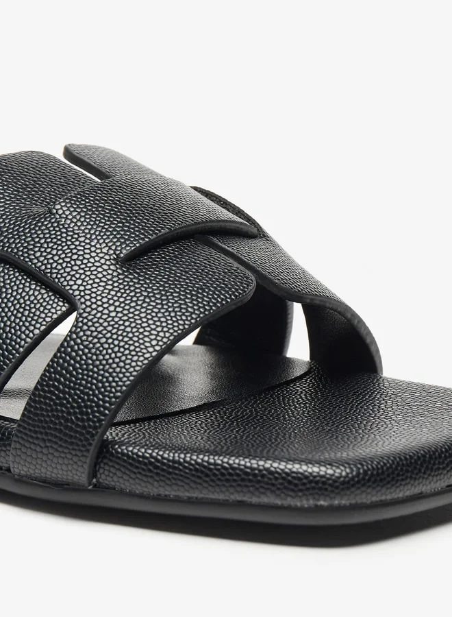 فلورا بيلا من شو إكسبرس Textured Slip-On Flat Sandals
