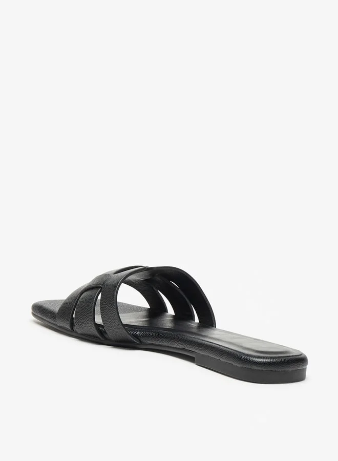 فلورا بيلا من شو إكسبرس Textured Slip-On Flat Sandals