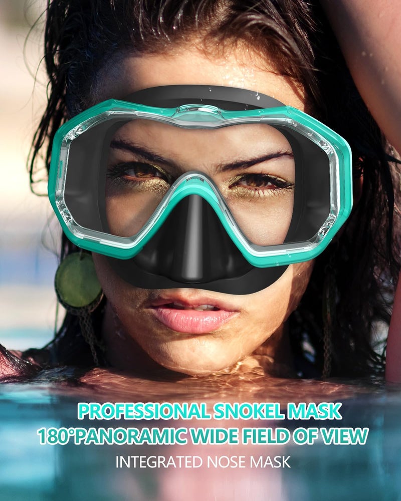 W WSTOO WSTOO Adults Swim Goggles with Nose Cover to Prevent Water Inhaling, Anti-Fog Swimming Mask for Youth Men Women - Image 4