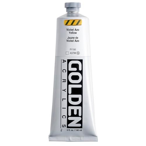 Golden Heavy Body Acrylic Paint, 2-Ounce, Nickel AZO Yellow - Image 1