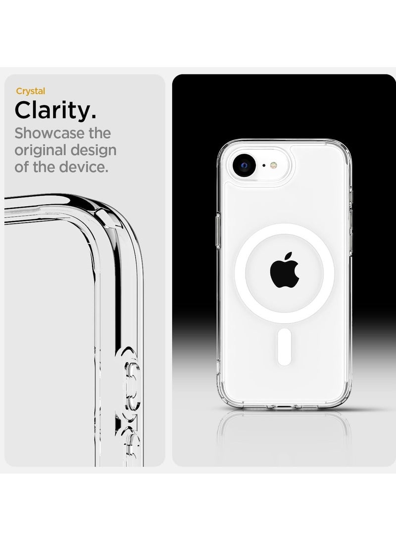Magnetic Case Cover for iPhone 16e, Compatible with MagSafe,Anti-Yellowing Crystal Clear Shockproof Protection Back Cover, Ultra Slim Strong Magnet Phone Shell Case for iPhone 16e - Image 2