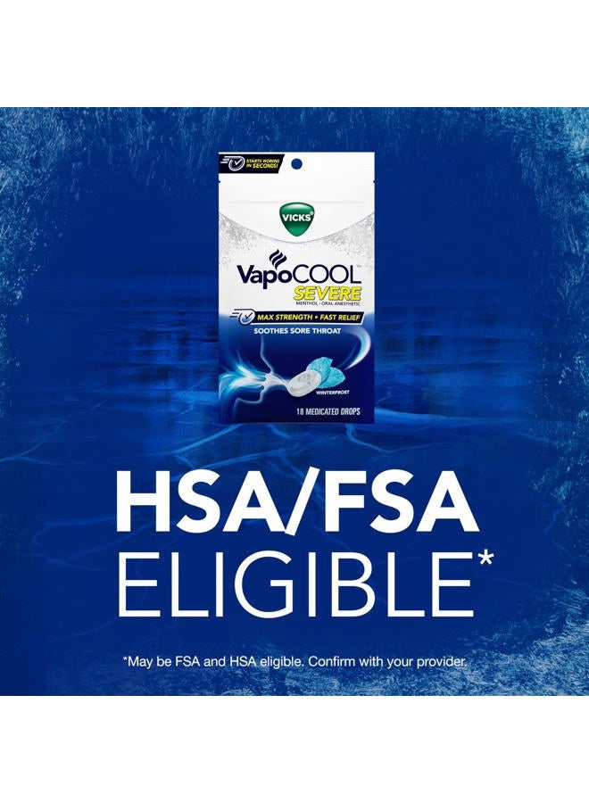 Vicks قطرات فابوكول لالتهاب الحلق الشديد، قوة قصوى من المنثول، تخفف ألم التهاب الحلق، نكهة وينترفروست، 225 حبة (عبوة 5 تحتوي على 45 حبة) - Image 5