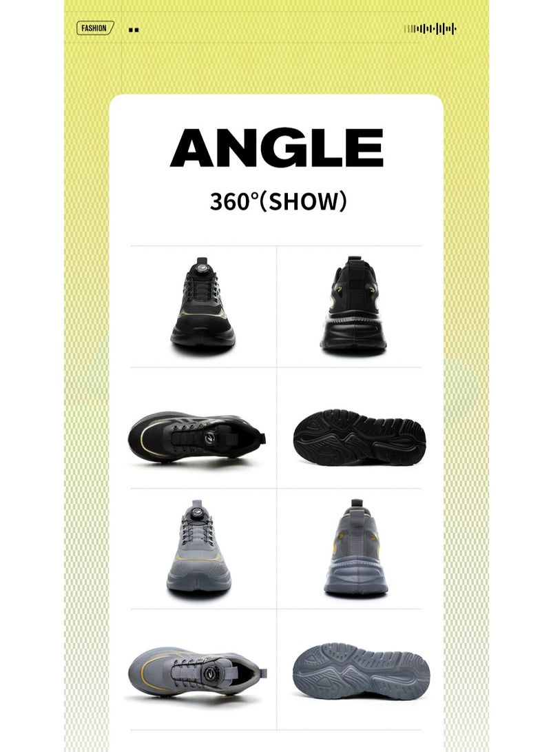 Men's and women's steel-toed safety shoes, hooded industrial safety sneakers, men's work shoes, breathable and comfortable non-slip industrial boots - Image 3