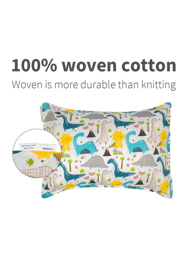 ALVABABY Toddler Pillowcases Fits 13 X 1812X 16 Kids Pillow 2 Pack Cotton Baby Bedding Pillow Cover Envelope Children Kids Sleep Pillowcases For Boys Girls Dinosaur Bear 2Tpw09 - Image 3