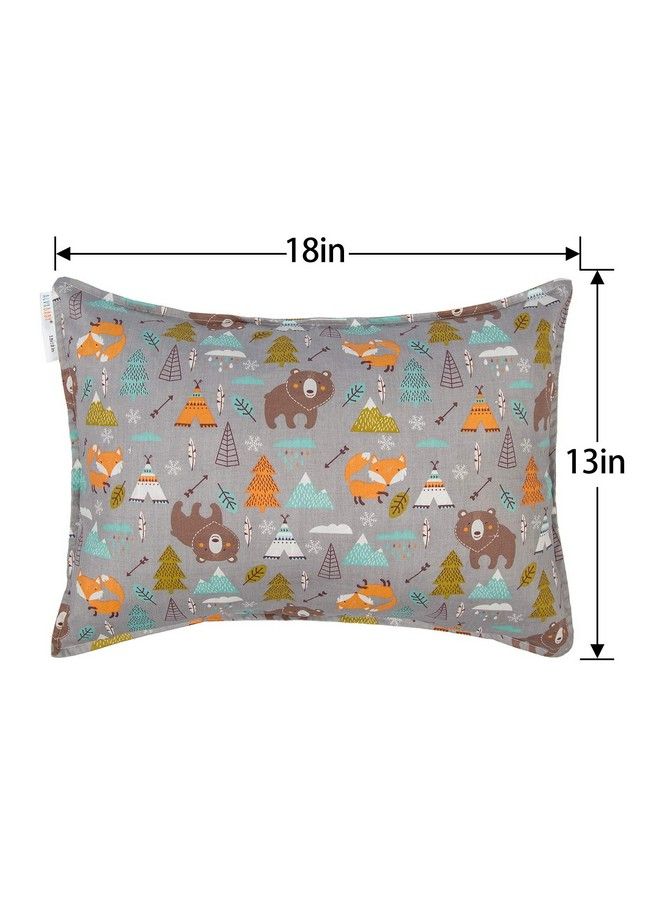 ALVABABY Toddler Pillowcases Fits 13 X 1812X 16 Kids Pillow 2 Pack Cotton Baby Bedding Pillow Cover Envelope Children Kids Sleep Pillowcases For Boys Girls Dinosaur Bear 2Tpw09 - Image 5