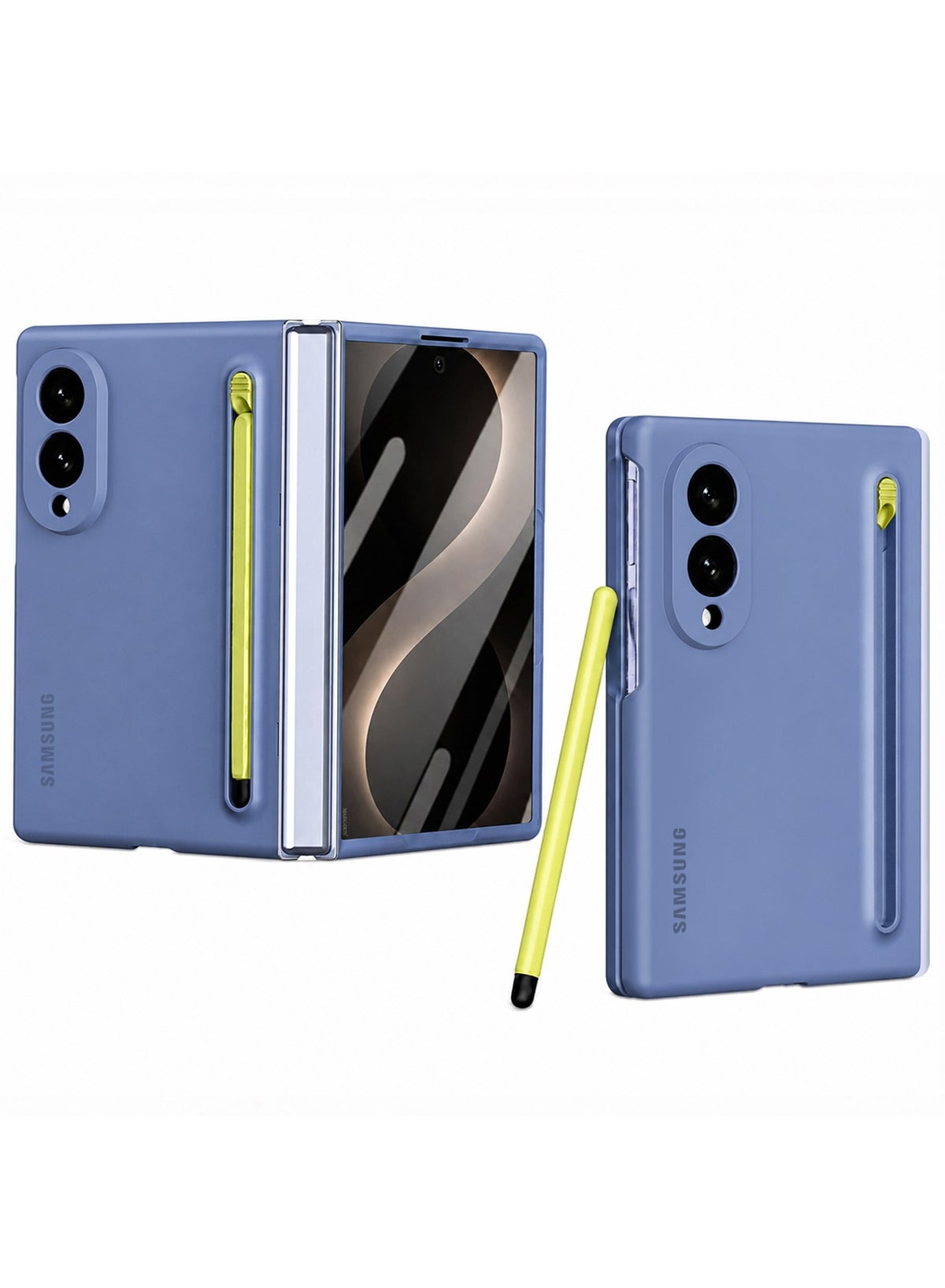 سامسونج Samsung Protective Case For Samsung Galaxy Z Fold 8 With Stylus Pen Holder And built-in