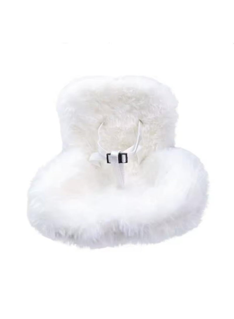 قطعة واحدة لعرض دمية مقعد أمان مخملي صغير، زينة معطرة للسيارة، إكسسوارات لدمى بحجم 15-17 سم، ديكور داخلي، ديكور منفذ، كرسي كرتوني لطيف، موديل بدون دمى - Image 1