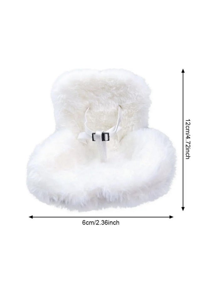 قطعة واحدة لعرض دمية مقعد أمان مخملي صغير، زينة معطرة للسيارة، إكسسوارات لدمى بحجم 15-17 سم، ديكور داخلي، ديكور منفذ، كرسي كرتوني لطيف، موديل بدون دمى - Image 2