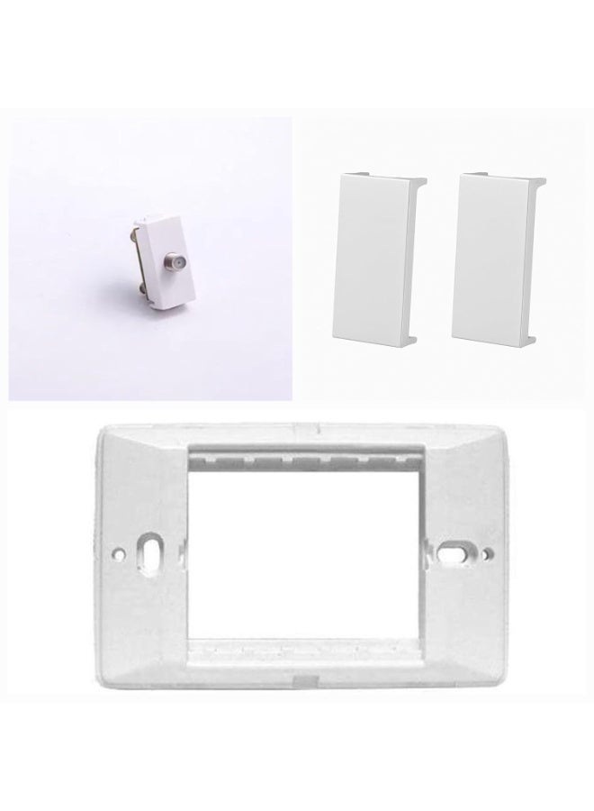 Sanshe sharm Sanshi Charm VIP Electricity Finishing Bouquet 25 Washliner New Silver‐25 Chassis - 20 Breezes - 20 Single Switches - 1 AC Switch - 40 Seals‐2 Shower Bit‐1 Heater Switch‐1 Bell Button (Silver) - Image 4