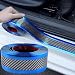 EOHMAK Automotive Door Entry Guard Car Door Sill Protector AntiCollision Strip Rubber Waterproof Protection Strip for Most Car 3M Length 3CM Width Blue - Image 2