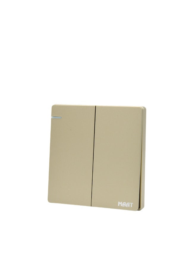 MAAT 2 Gang 1 Way Switch 