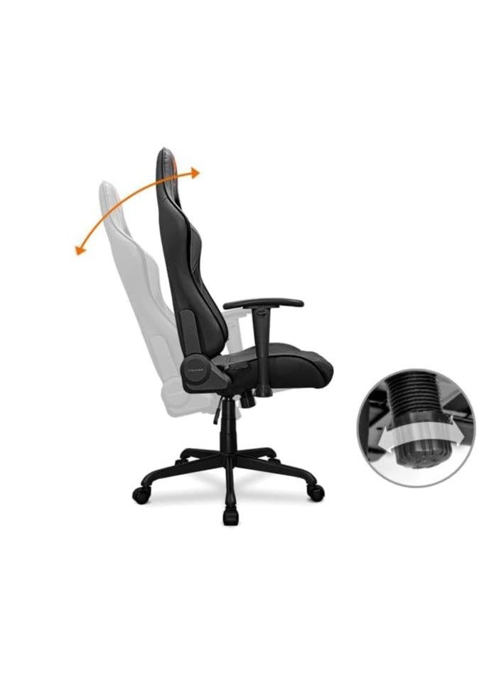 كوجار كرسي ألعاب Cougar Armor Elite – أسود/برتقالي، تصميم مريح، مسند ظهر قابل للإمالة، مساند ذراع 2D، دعم للرأس والظهر، من الجلد الصناعي - Image 5