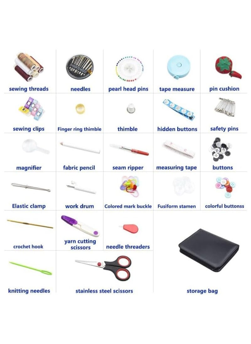 229-piece Sewing Tool Kit,  Premium Sewing Supplies , Sewing  Kit with 43 XL Thread Spools , Complete Repair Needle and Thread Kit