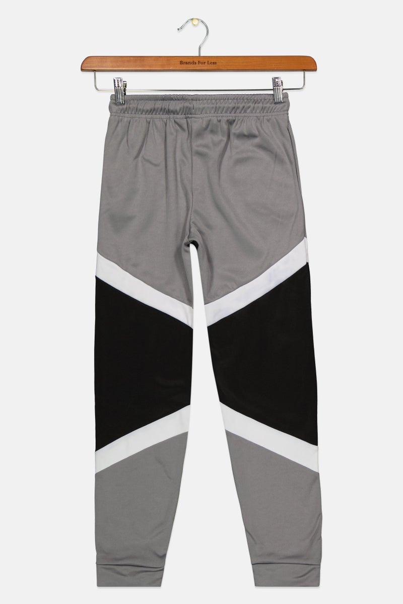 Body Glove Kids Boy Plain Jogger Pant, Grey Combo - Image 2