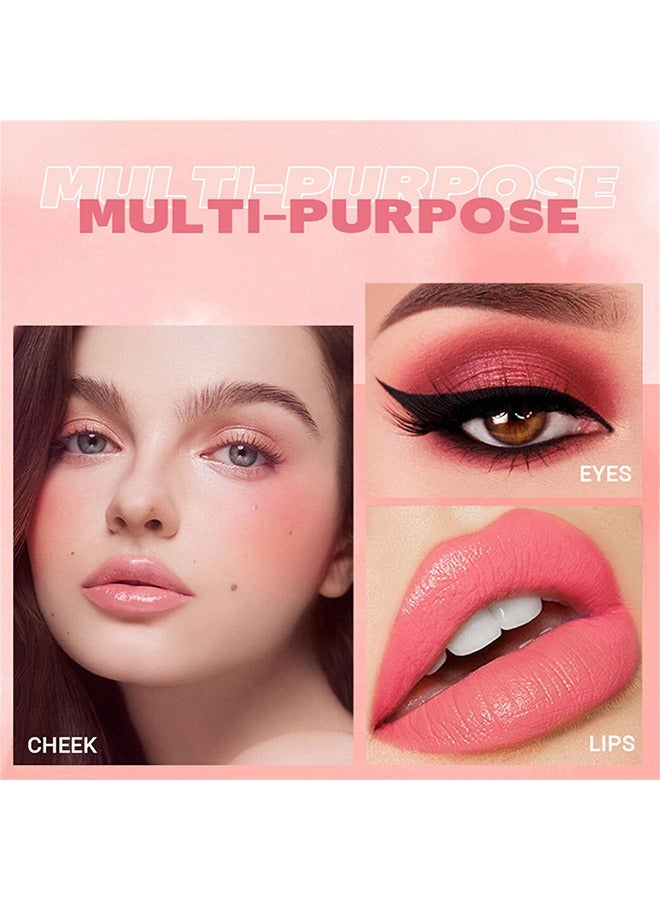 DIMSHOW Liquid Blush-Creamy Formula,Big Head Sponge Head, Velvet Skin Feeling, Lips & Cheeks Dual Use, Moisturizing , Easy To Color #03 - Image 3