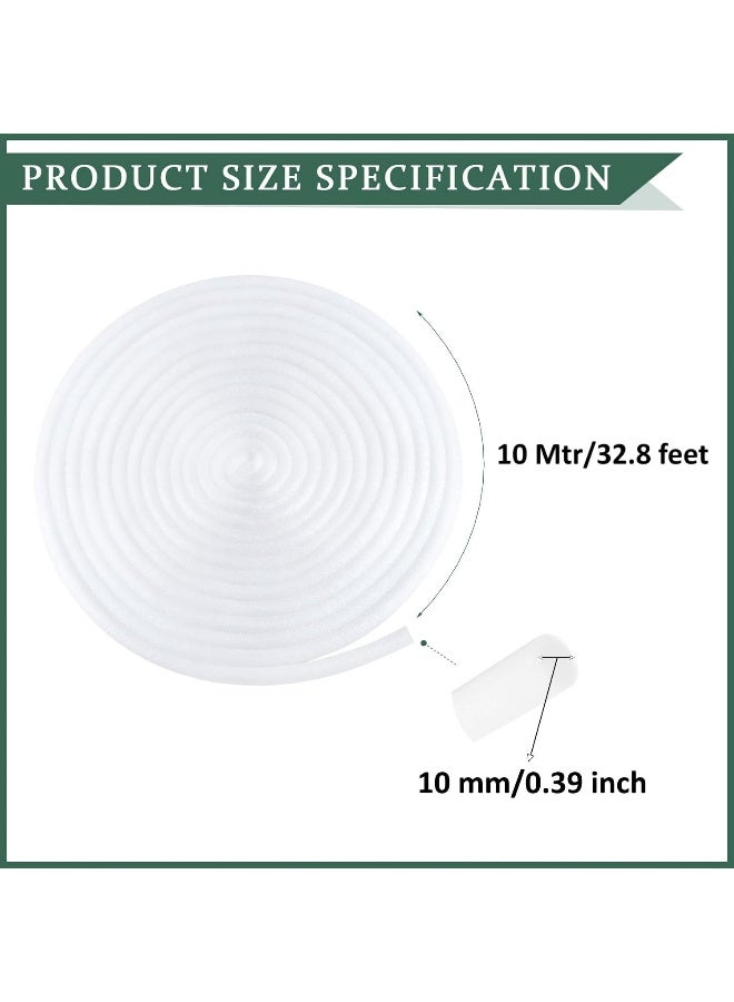 Biella 10Mtr White Colour Backer Rod For Gaps And Joints, Foam Rope Caulk Crack Joint Filler Roll Seal Weather Strip For Home Construction (10Mm) - Image 2