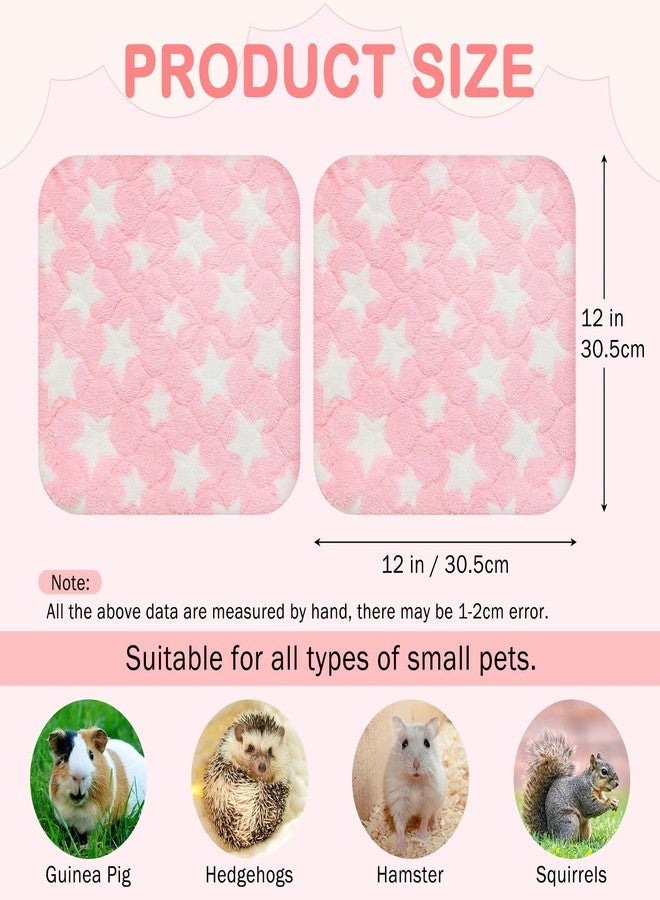 Homimp 2 Pack Guinea Pig Bed, Waterproof Reusable Small Animal Bed,Super Absorbent Pee Pad Mat for Rabbit Bunny Hamster Rat Hedgehog Chinchilla,Washable Fleece Cage Liners 12"x12" - Image 5