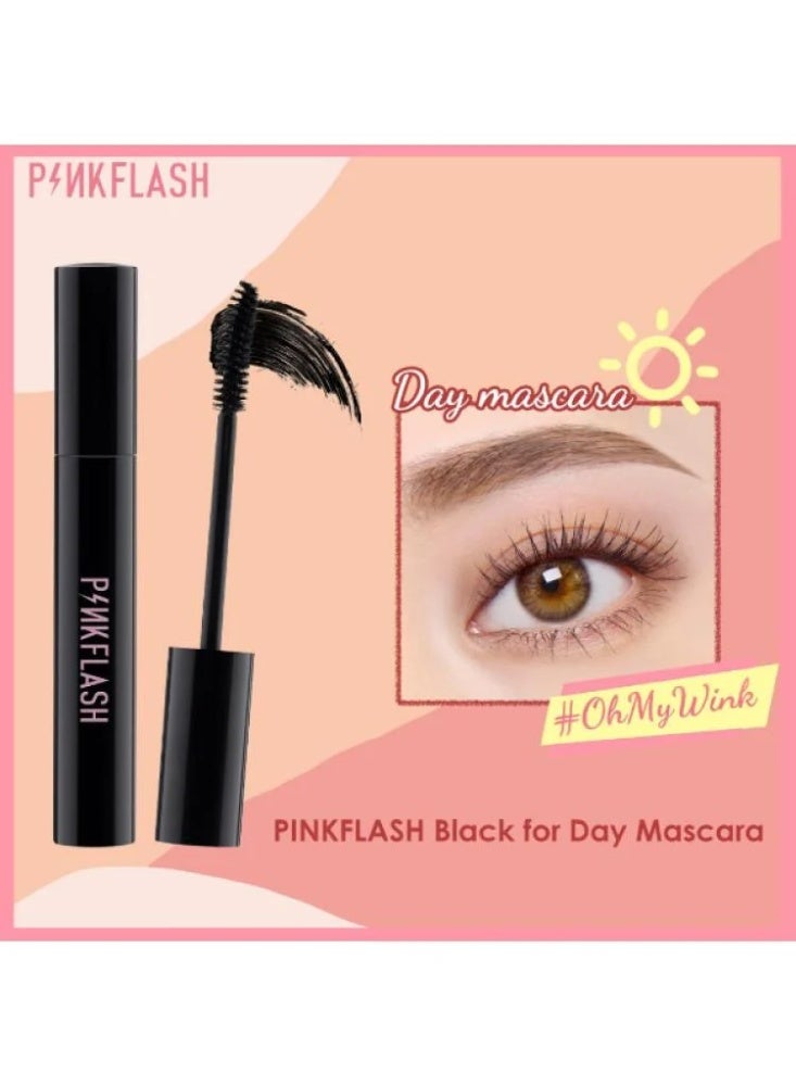 Pink Flash ماسكارا باللون الاسود مقاومة للزيت لتطويل الرموش - Image 3