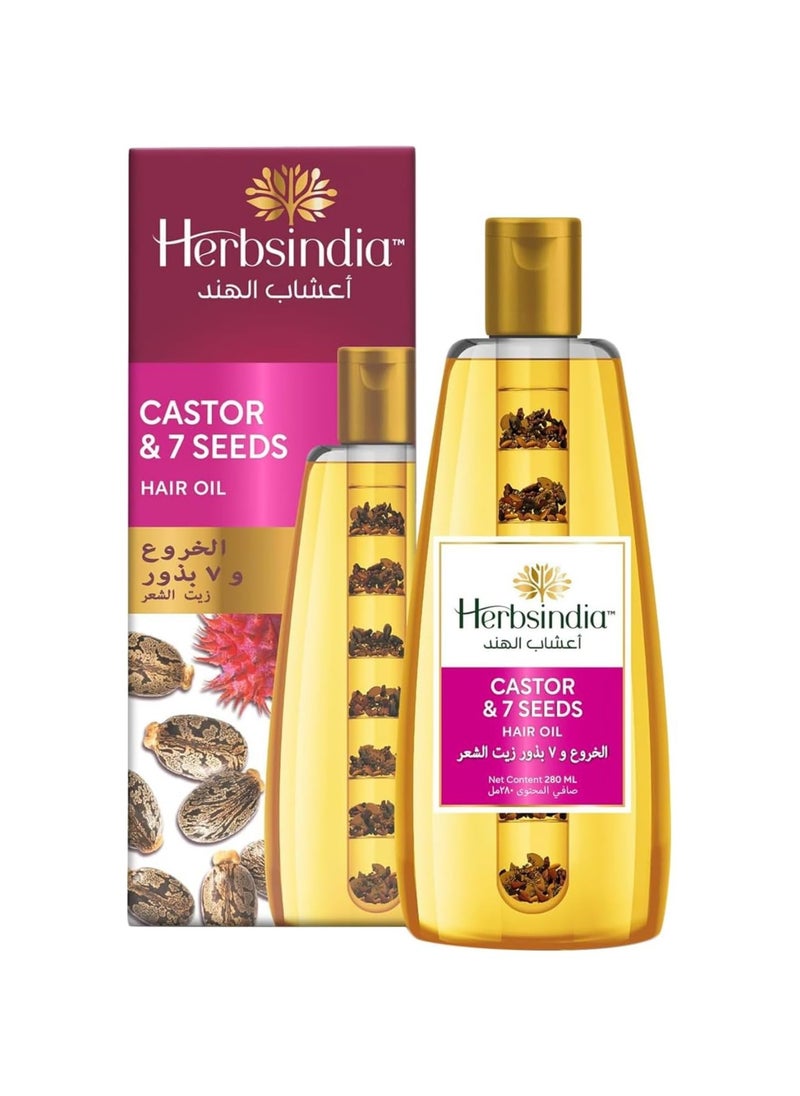 Castor & 7 Herbal Seeds Hair Oil With Nourish Tube Thickens & Softens Hair Silicone & Paraben Free - 180ml - pzsku/ZA5279A1B09C553EB47A1Z/45/_/1739033671/7a79a869-7bb8-4b06-bb97-7a0612dd0cb2