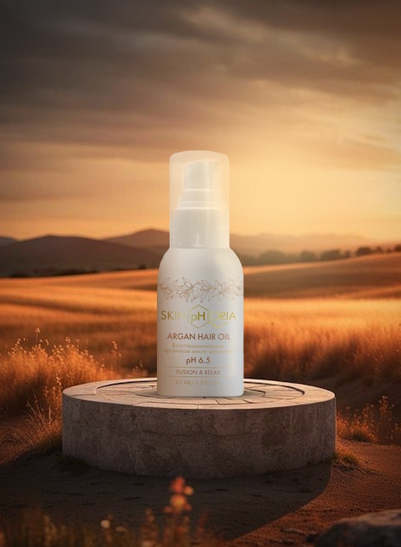 SKINPHORIA Argan Hair Repair Oil, 45 ml – For All Hair Types, Especially Brittle, Damaged Hair and Split Ends - Image 2