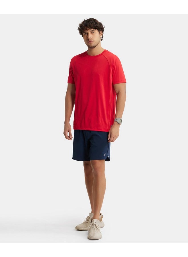 JOCKEY - Jockey MV20 Men's Recycled Microfiber Elastane Stretch Straight Fit Solid Shorts with Stay Fresh Treatment_Navy_L - Image 1