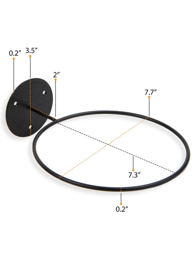 Wallniture Sporta Wall Mounted Sports Ball Holder Display Storage Steel Black - Image 5