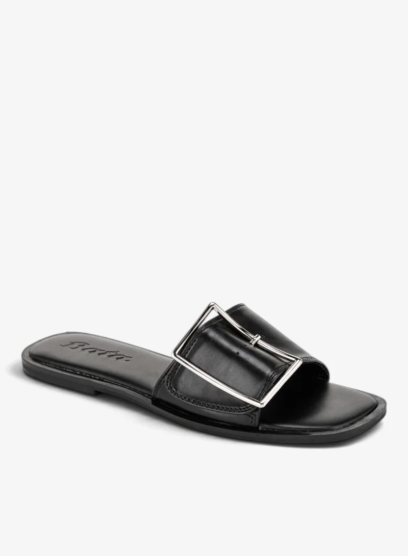 Bata Buckle Detailed Slide Sandals