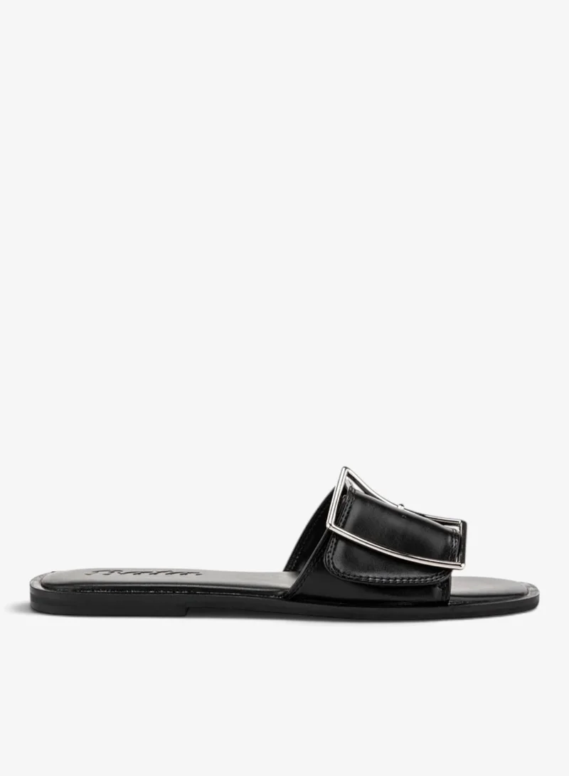 Bata Buckle Detailed Slide Sandals