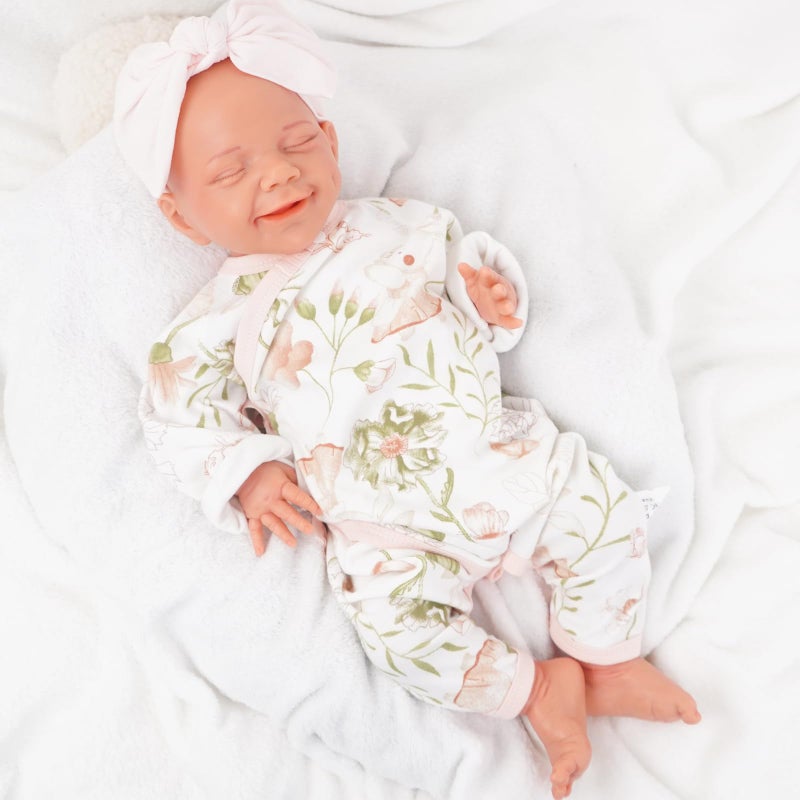 KUICEO Reborn Baby Dolls That Lifelike 17 inch Full Body Silicone Sleeping Baby Girl Handmade Face Realistic Body Details for Children Gift - Image 3