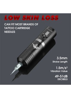 Wireless Tattoo Pen Kit, 1800mAh Capacity Wireless Power Supply for Tattoo Pen, Digital LED Display, 20 Pieces Tattoo Ink Cartridge Needle Tattoo Ink Cartridge, Complete Tattoo Supplies for Beginners and Professionals - pzsku/ZA527F5CB0469F2C14B33Z/45/_/1728548916/060763cc-dc5b-421e-a23f-9ff3dc63428e