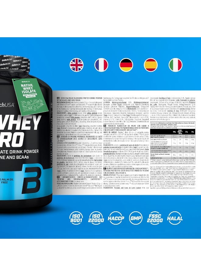 BioTechUSA BioTechUSA Iso Whey Zero | Premium Whey Protein Isolate | Grass-Fed | Enzyme-Free | Sugar- and Gluten-free, 2.27kg, Cookies & Cream  - Image 4